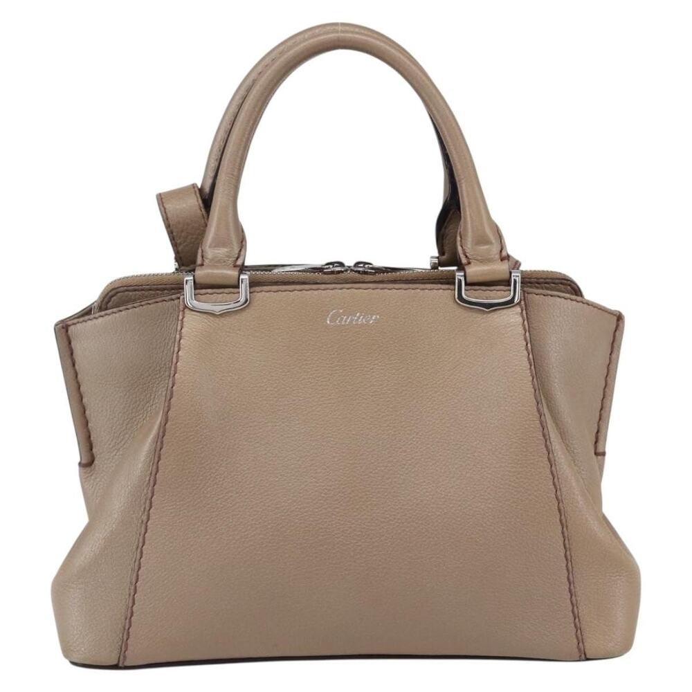 Cartier Mini Leather C De Handbag Beige